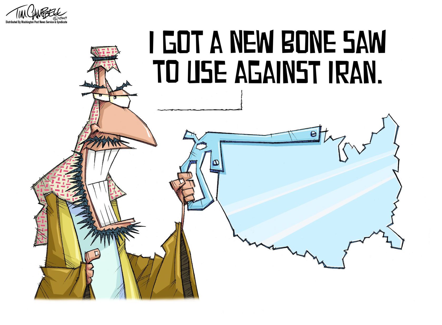 Tim Campbell cartoon